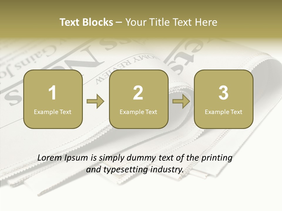 Folded Print Mail PowerPoint Template