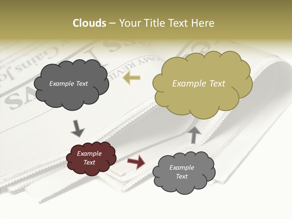 Folded Print Mail PowerPoint Template