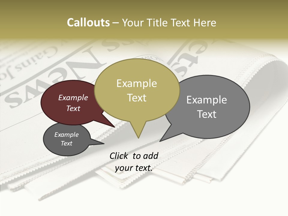 Folded Print Mail PowerPoint Template