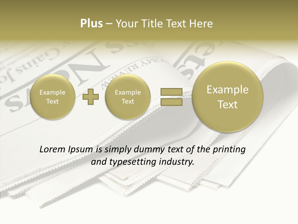 Folded Print Mail PowerPoint Template