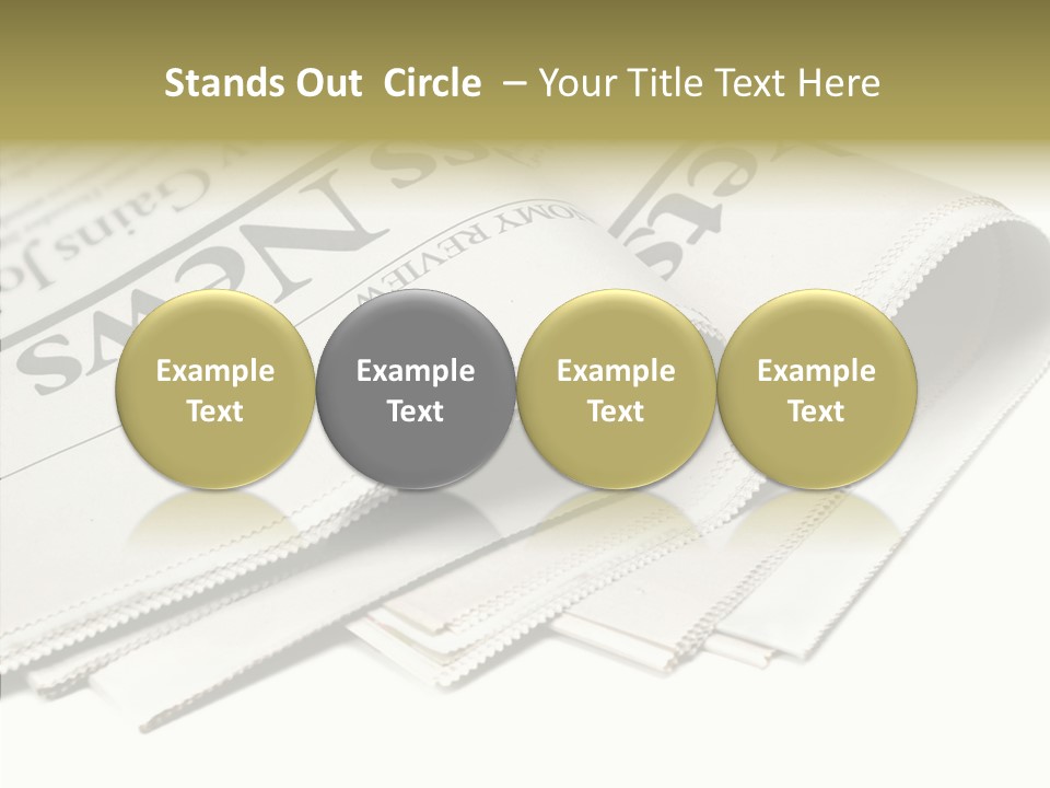 Folded Print Mail PowerPoint Template