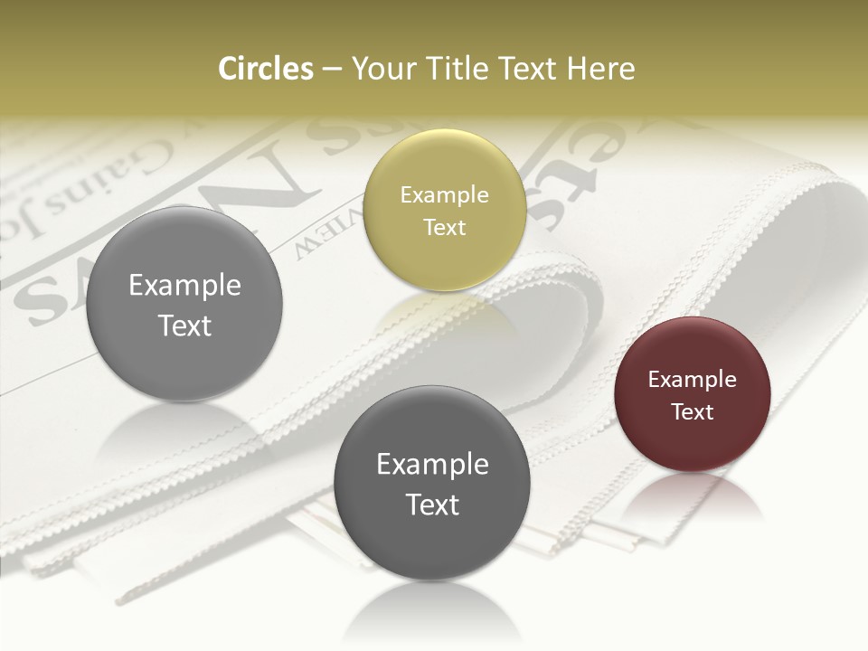 Folded Print Mail PowerPoint Template