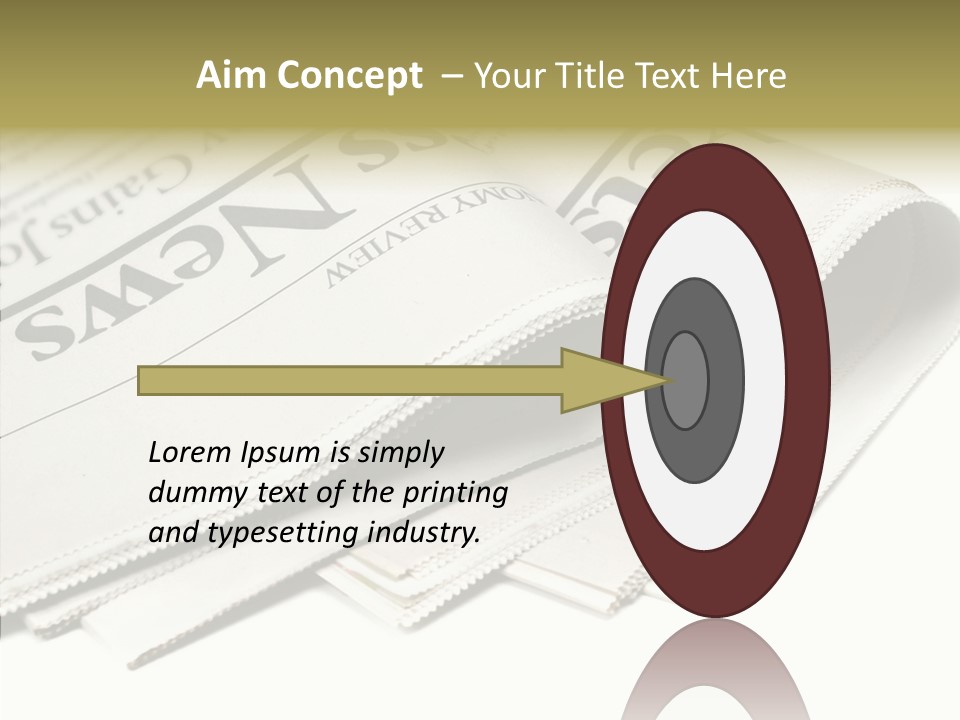 Folded Print Mail PowerPoint Template