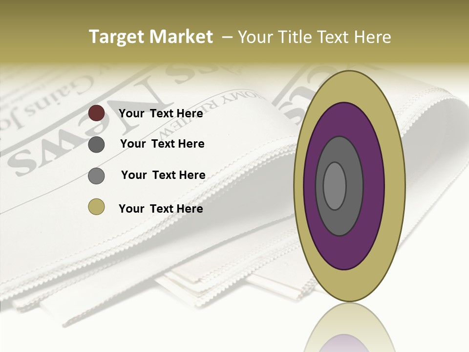 Folded Print Mail PowerPoint Template