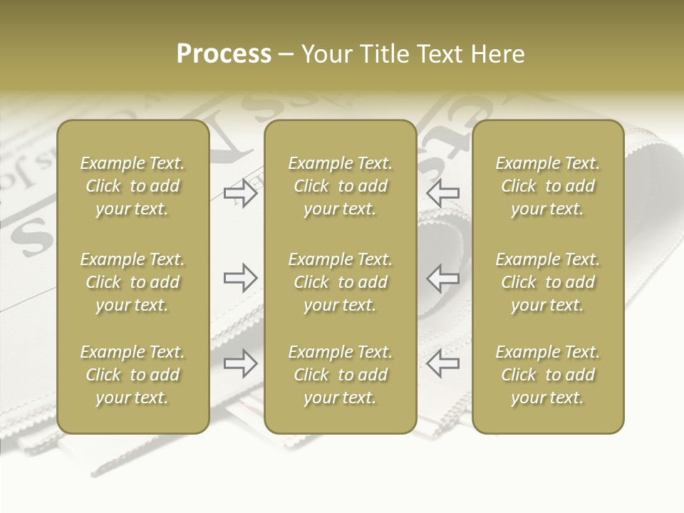 Folded Print Mail PowerPoint Template