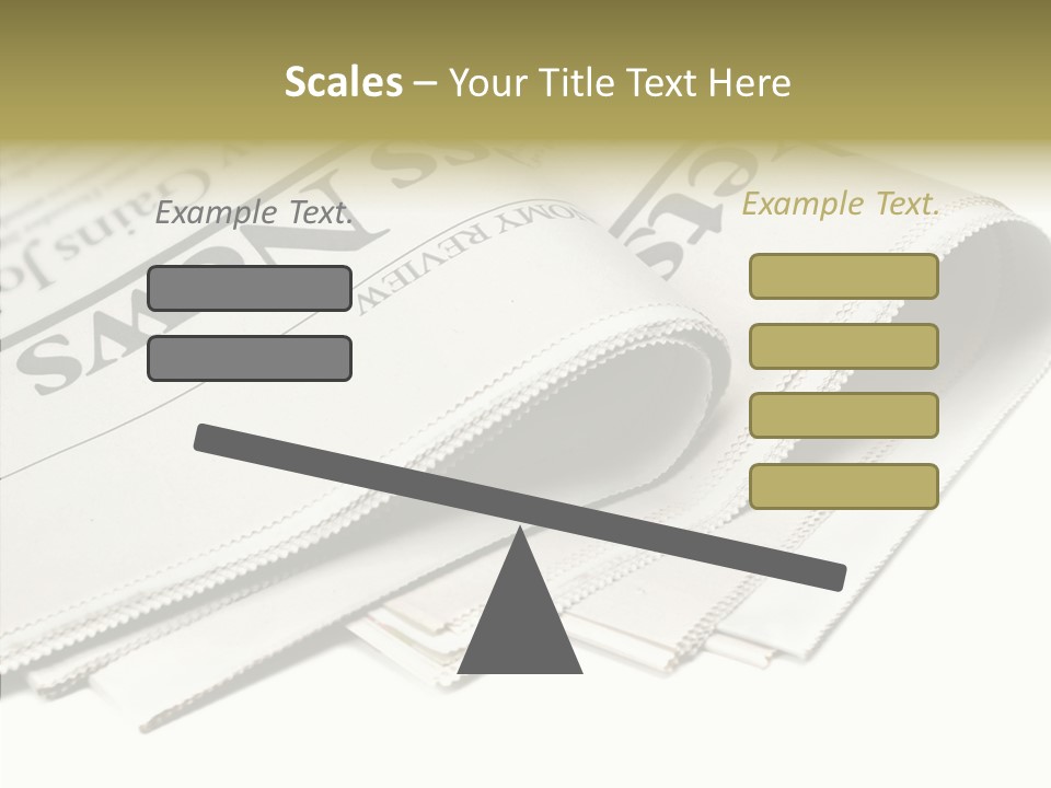 Folded Print Mail PowerPoint Template