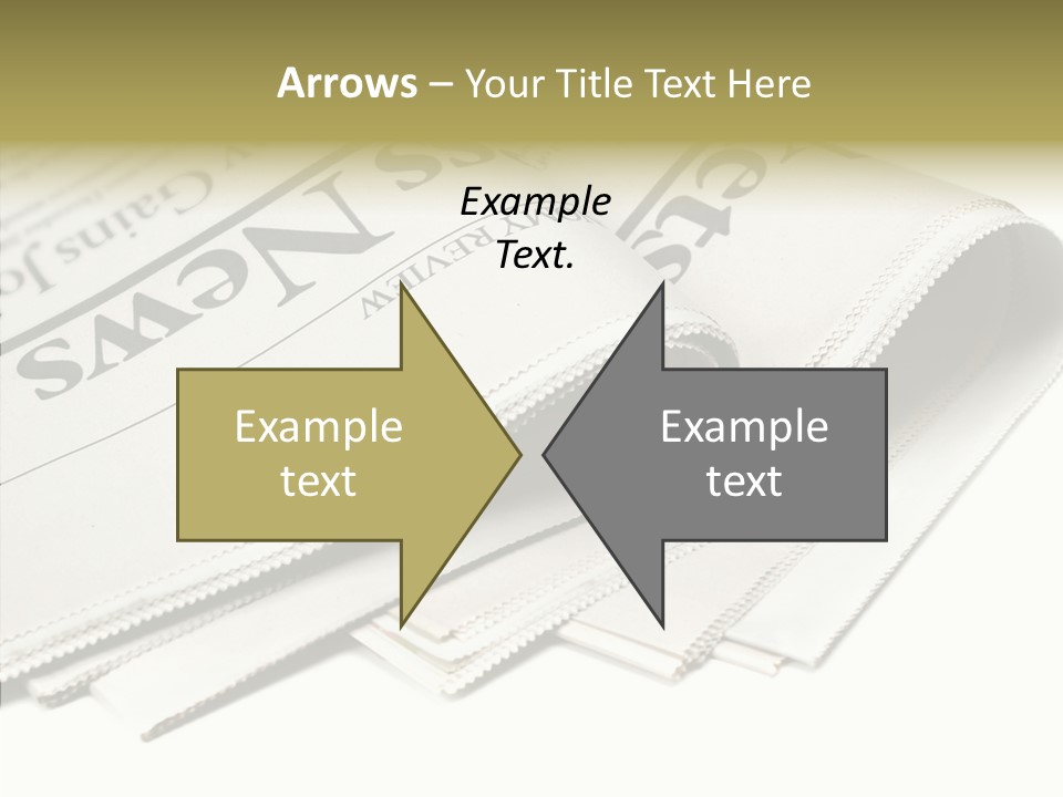 Folded Print Mail PowerPoint Template