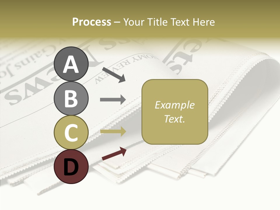 Folded Print Mail PowerPoint Template