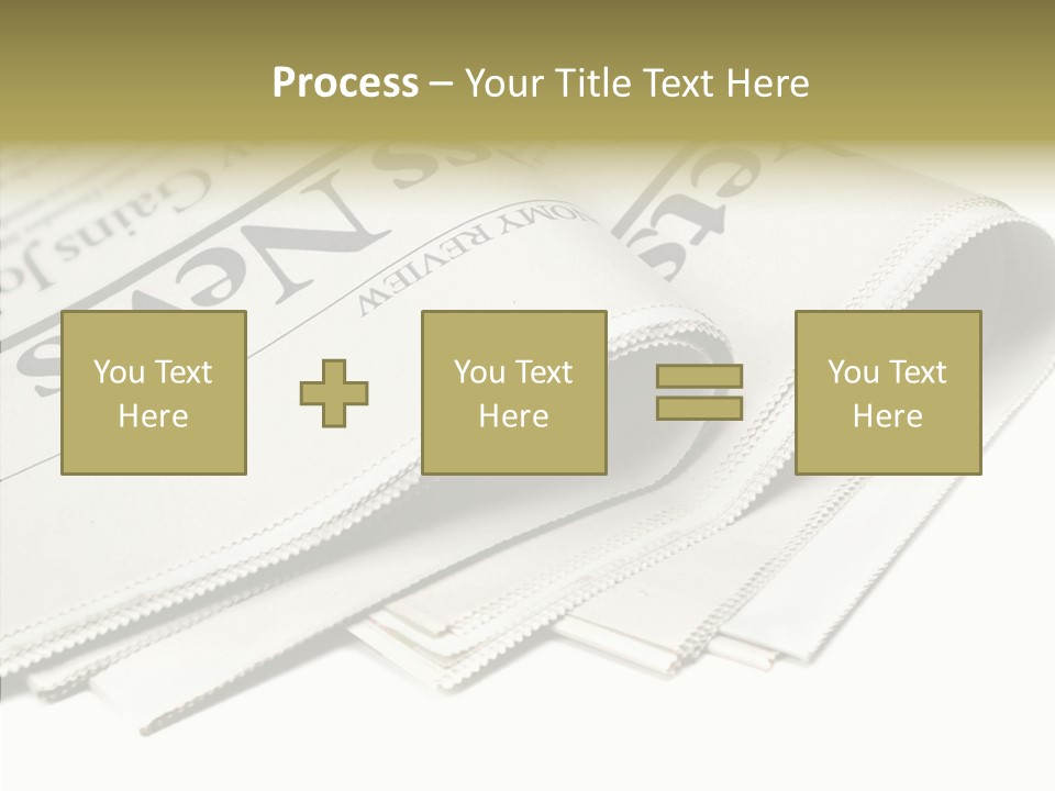 Folded Print Mail PowerPoint Template