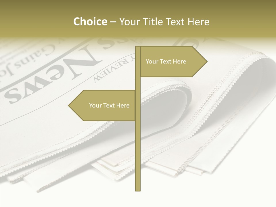 Folded Print Mail PowerPoint Template