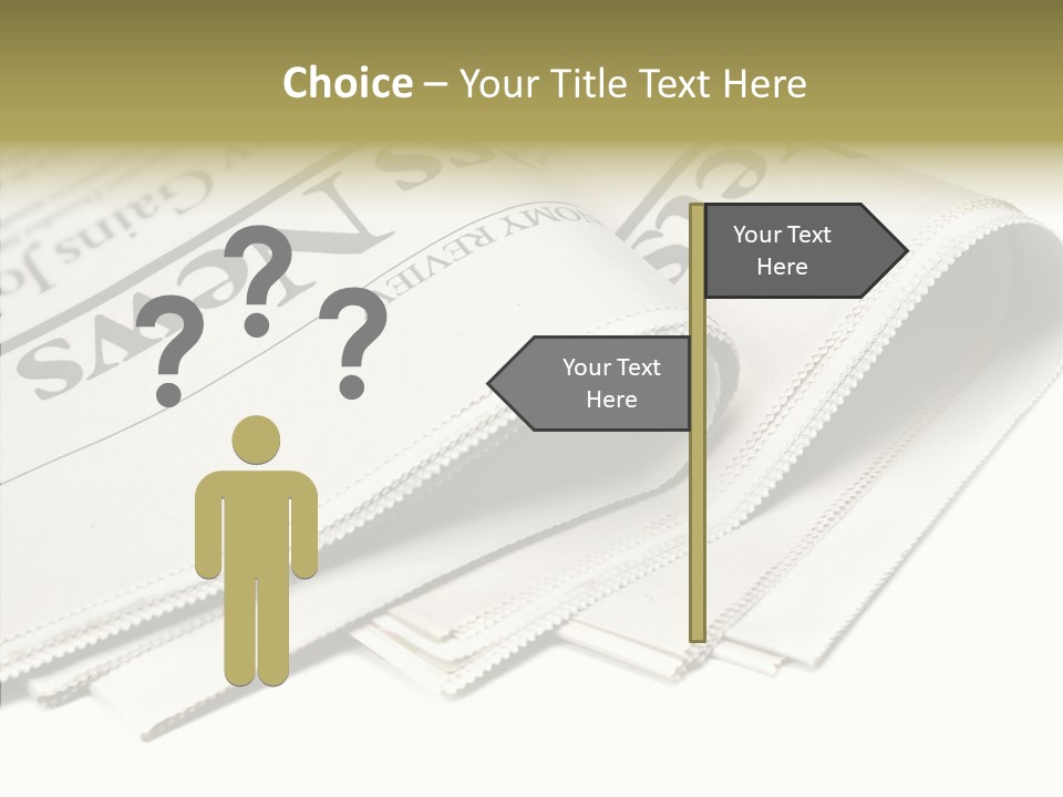 Folded Print Mail PowerPoint Template
