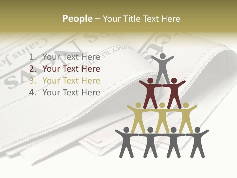 Folded Print Mail PowerPoint Template