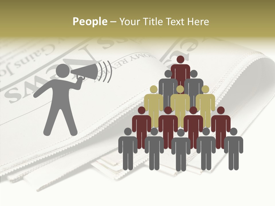 Folded Print Mail PowerPoint Template