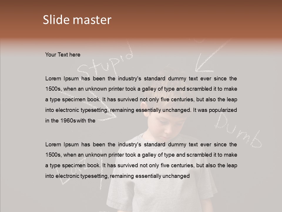 Abuse Learning Neglect PowerPoint Template