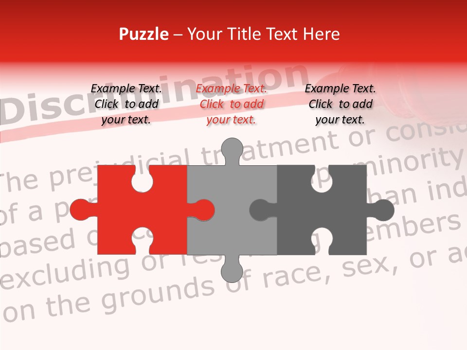 Race Prejudice Orientation PowerPoint Template