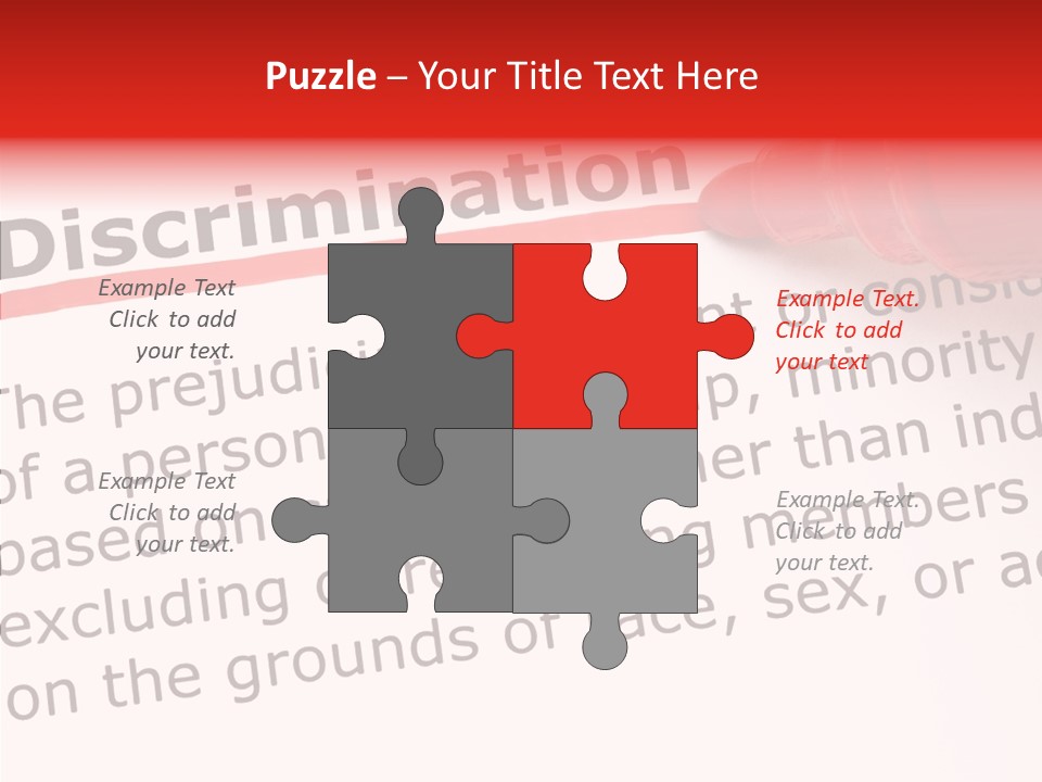 Race Prejudice Orientation PowerPoint Template