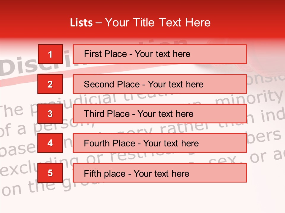 Race Prejudice Orientation PowerPoint Template