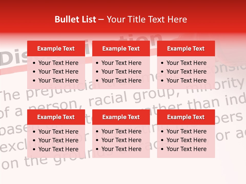 Race Prejudice Orientation PowerPoint Template
