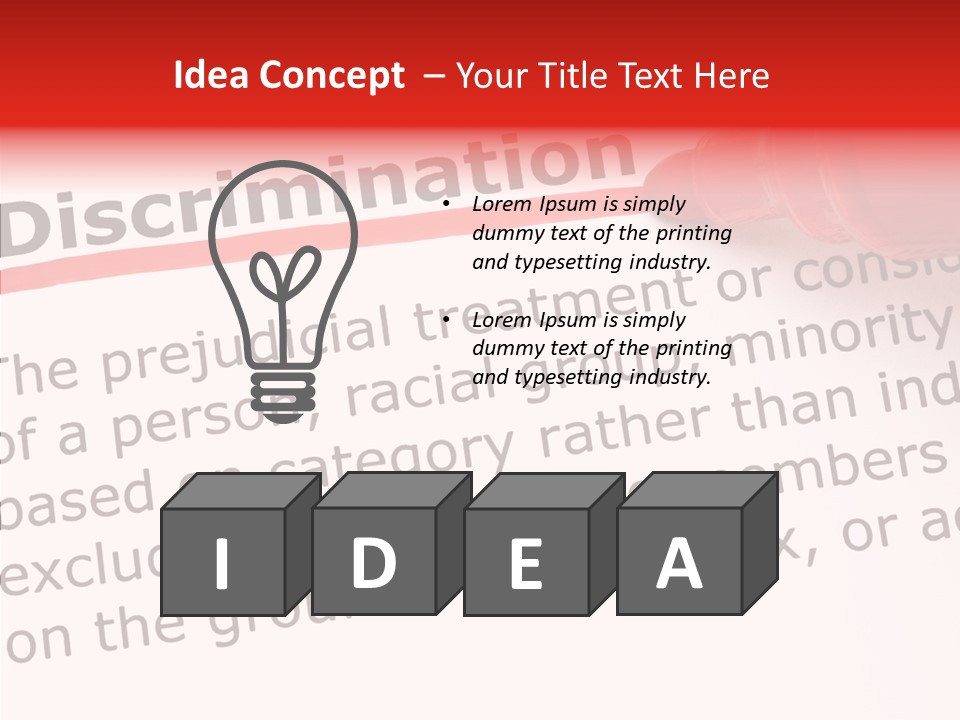 Race Prejudice Orientation PowerPoint Template