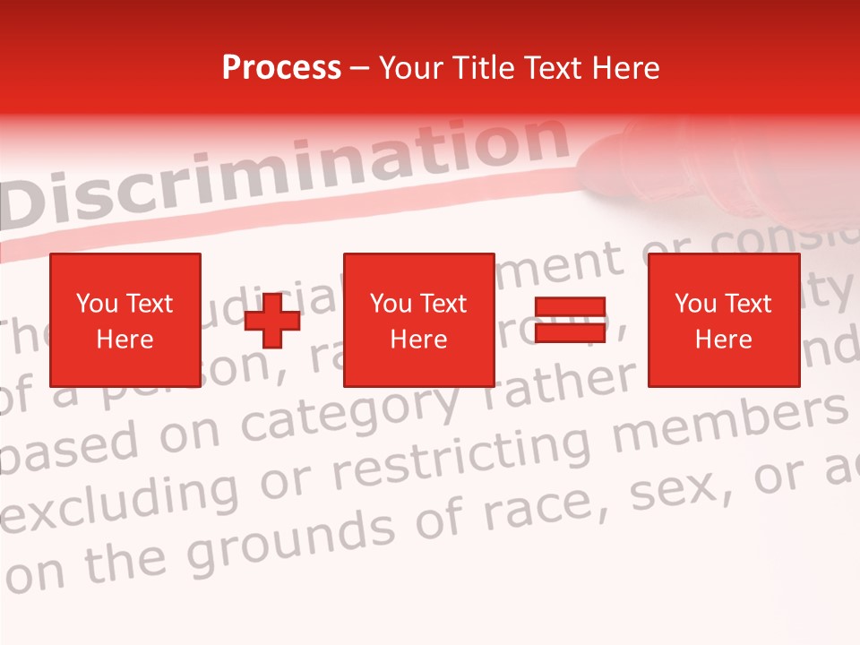Race Prejudice Orientation PowerPoint Template