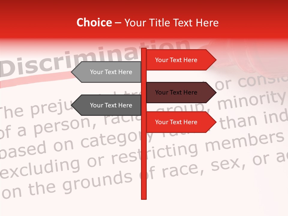 Race Prejudice Orientation PowerPoint Template