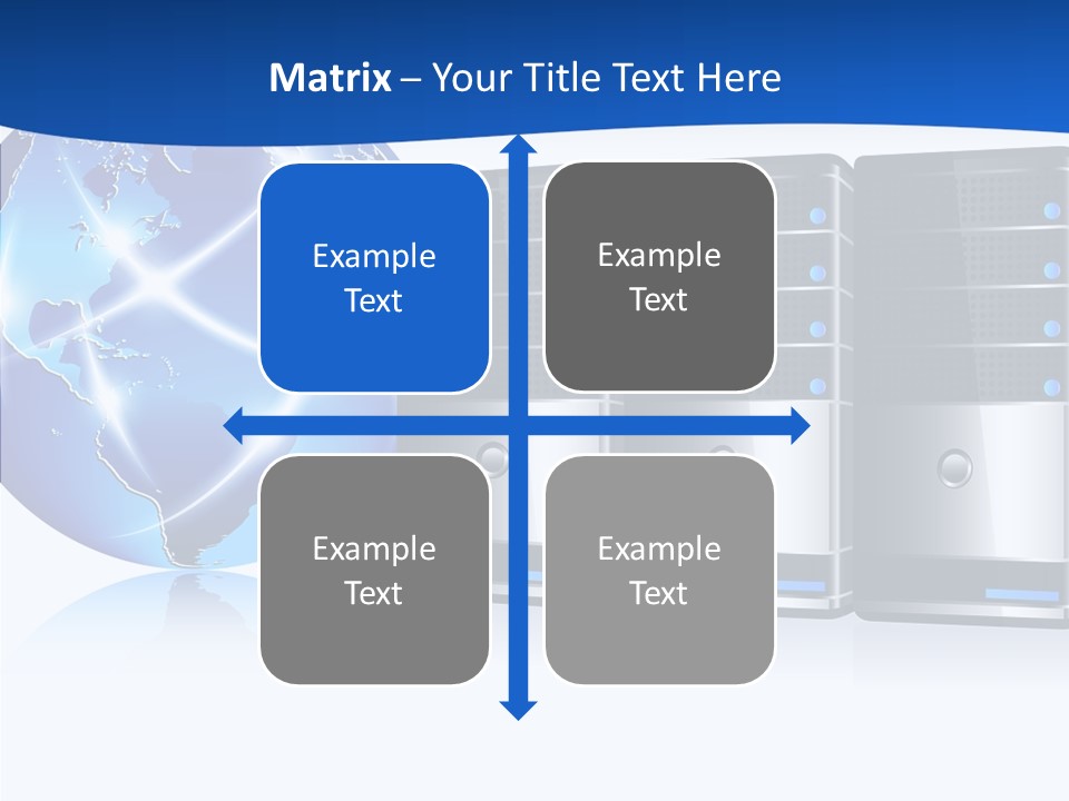 Database America Worldwide PowerPoint Template