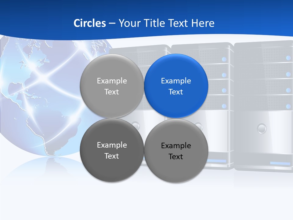 Database America Worldwide PowerPoint Template