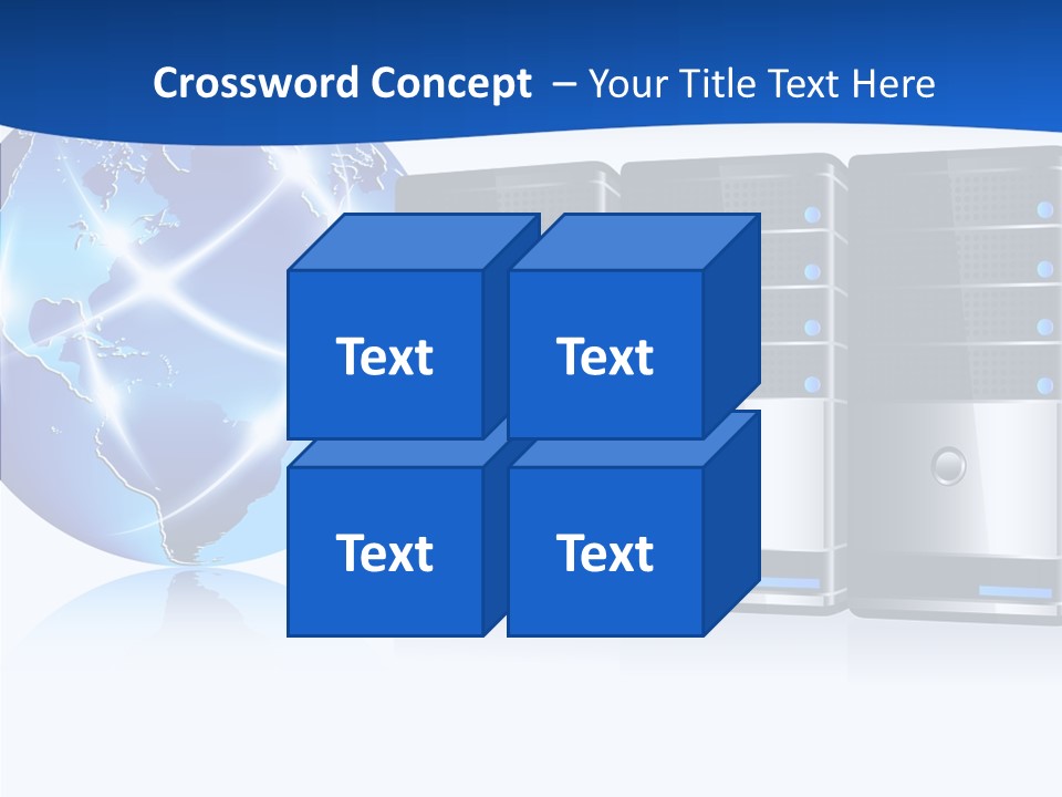 Database America Worldwide PowerPoint Template