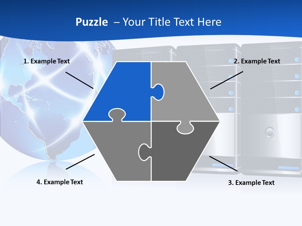 Database America Worldwide PowerPoint Template