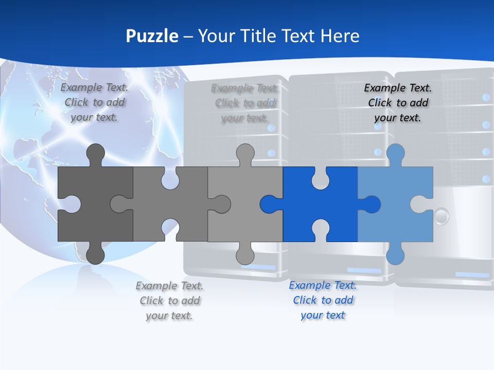 Database America Worldwide PowerPoint Template