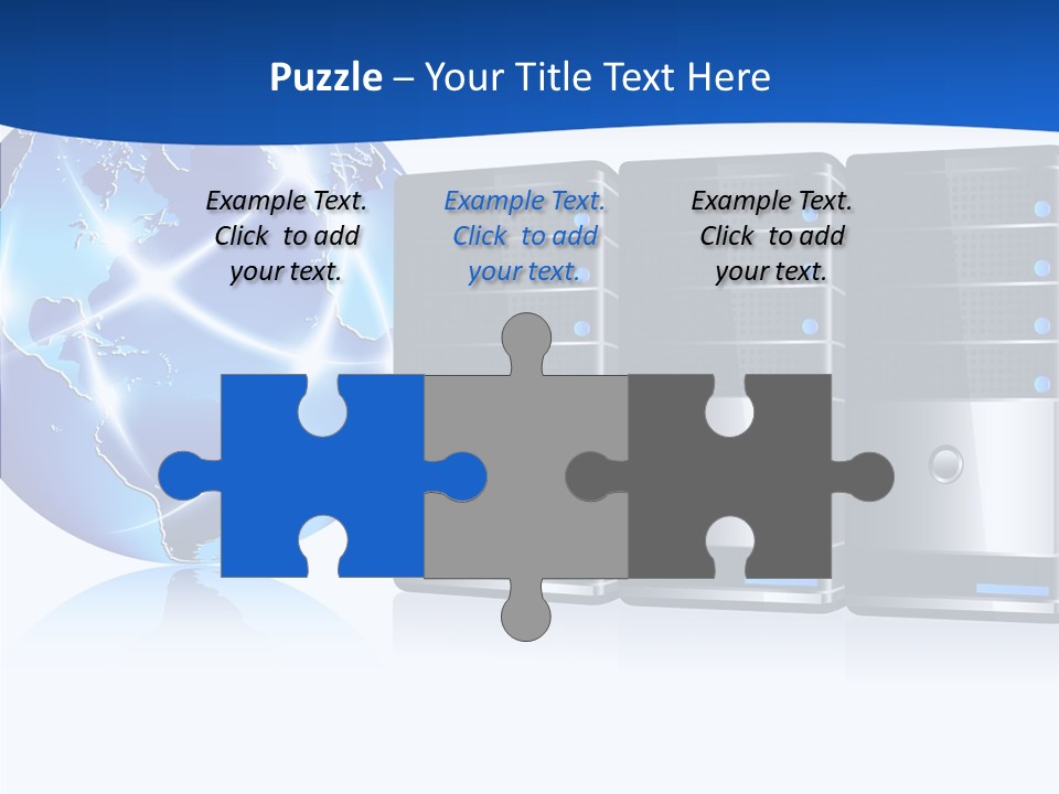 Database America Worldwide PowerPoint Template