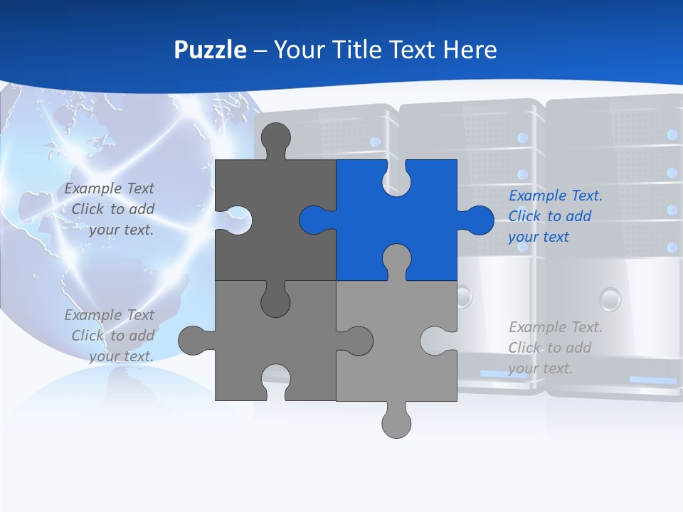 Database America Worldwide PowerPoint Template