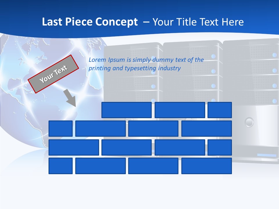 Database America Worldwide PowerPoint Template