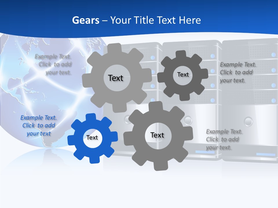 Database America Worldwide PowerPoint Template