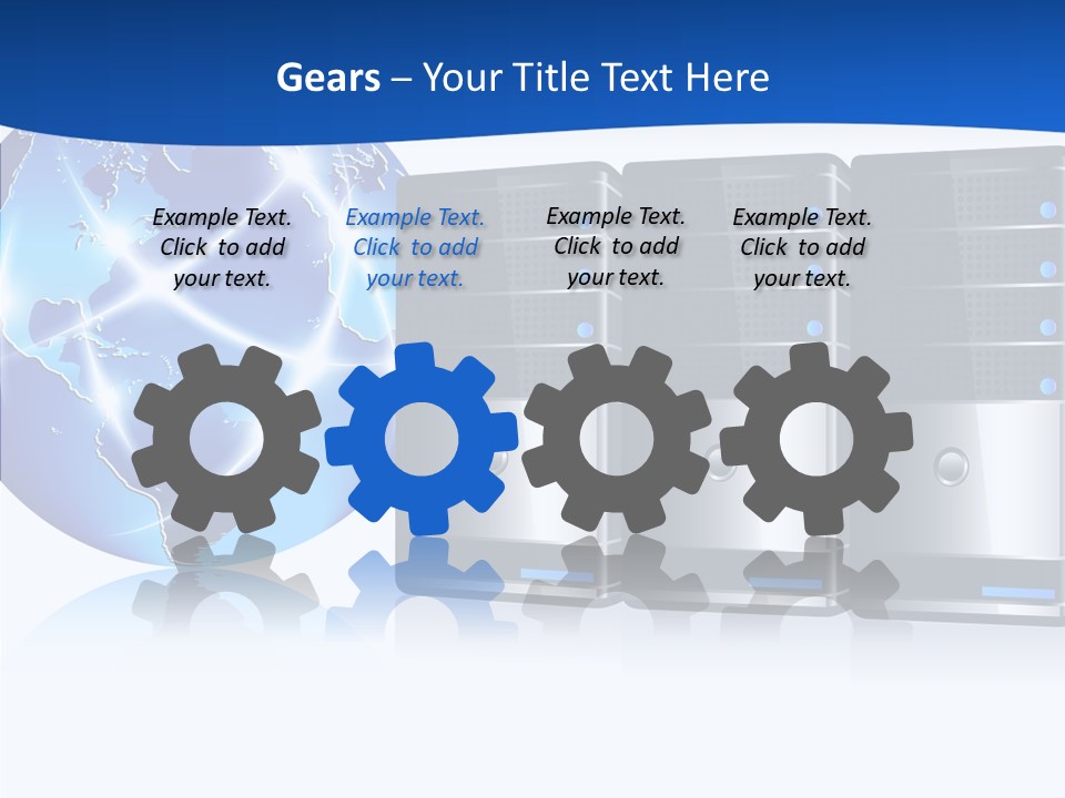 Database America Worldwide PowerPoint Template