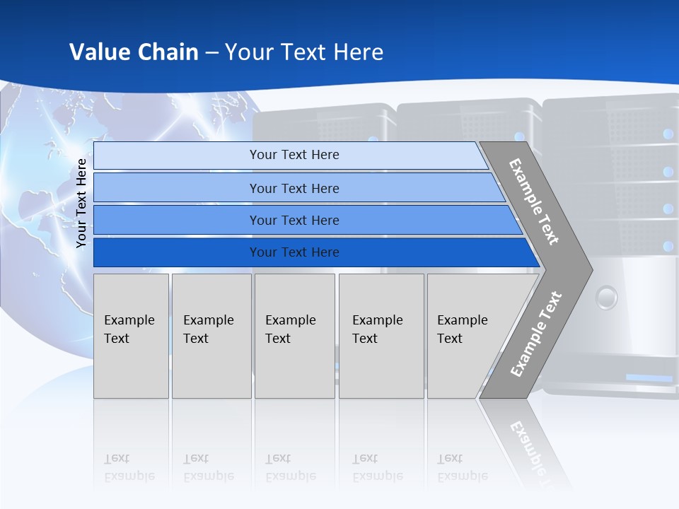 Database America Worldwide PowerPoint Template