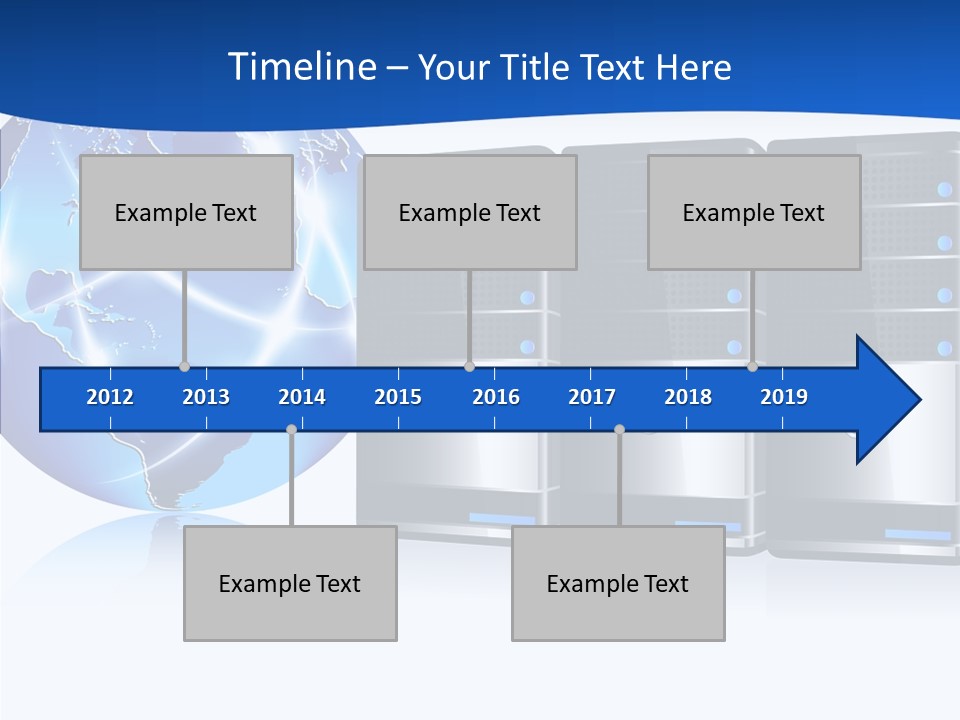 Database America Worldwide PowerPoint Template
