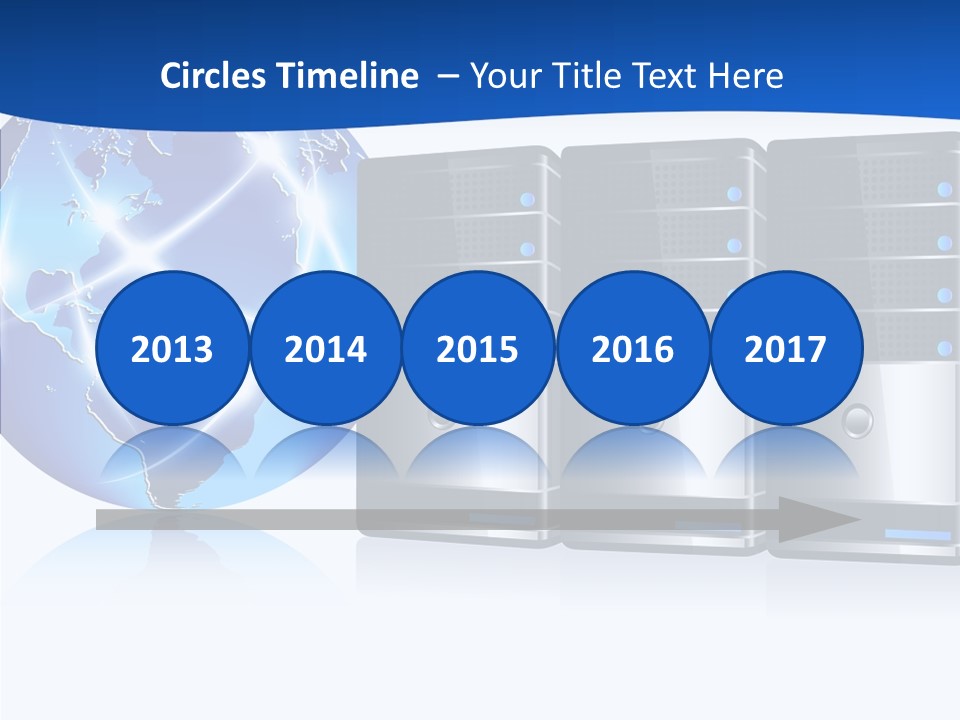 Database America Worldwide PowerPoint Template