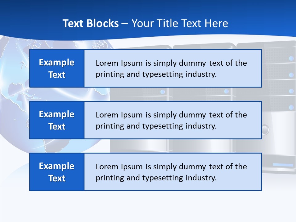 Database America Worldwide PowerPoint Template