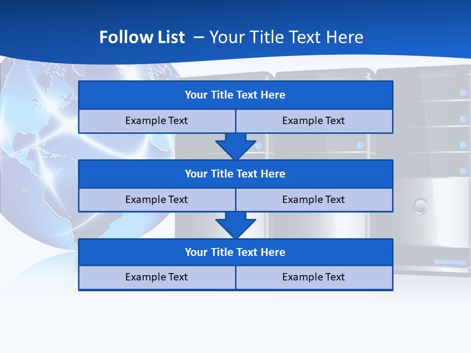 Database America Worldwide PowerPoint Template