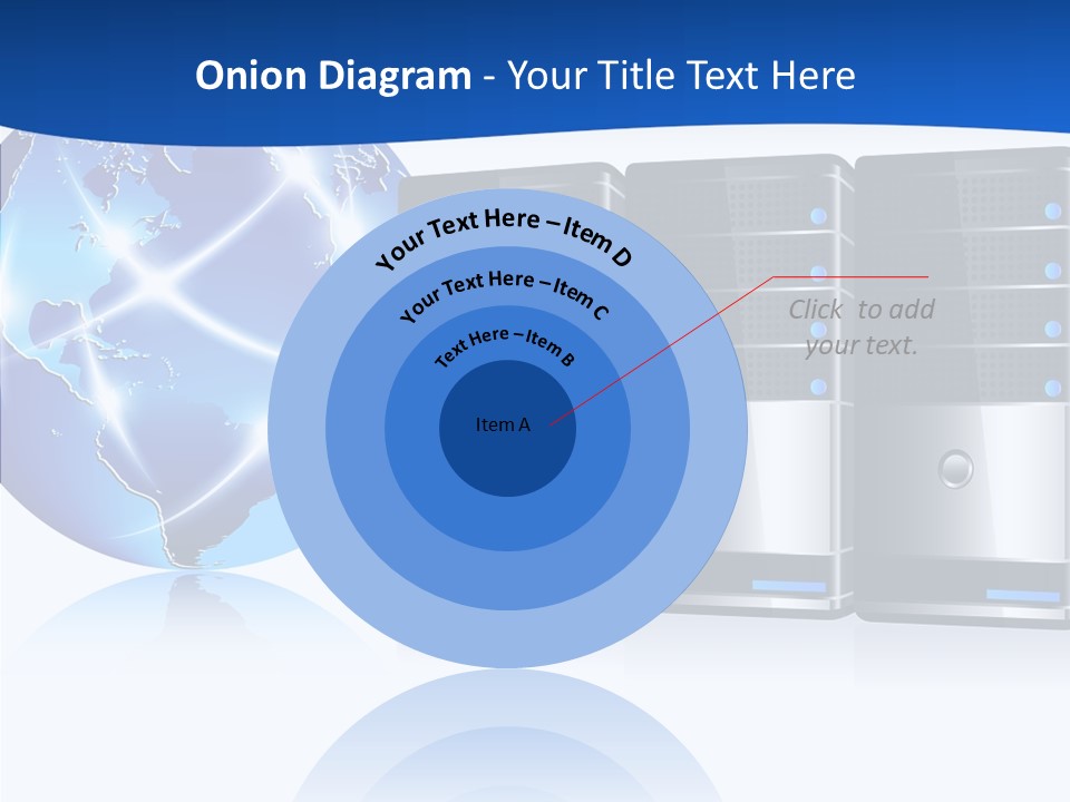 Database America Worldwide PowerPoint Template
