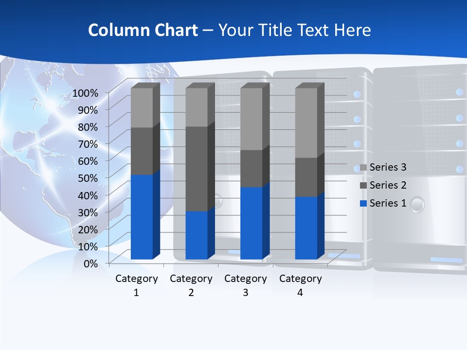 Database America Worldwide PowerPoint Template
