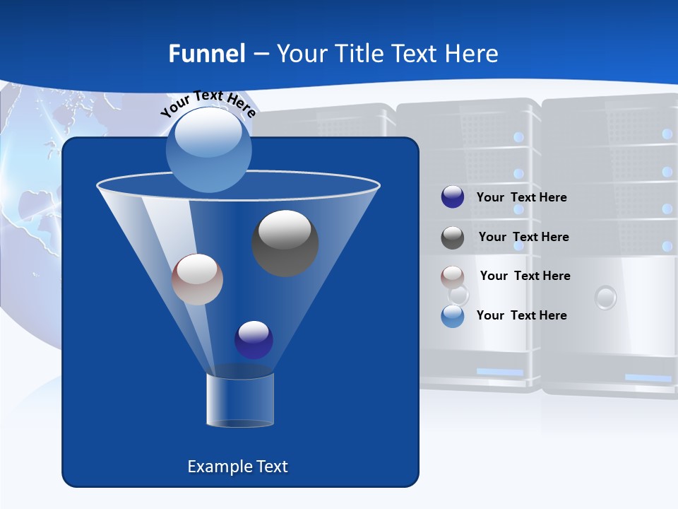Database America Worldwide PowerPoint Template