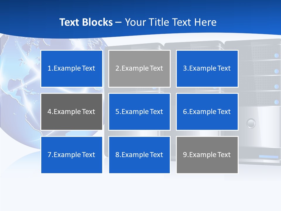 Database America Worldwide PowerPoint Template