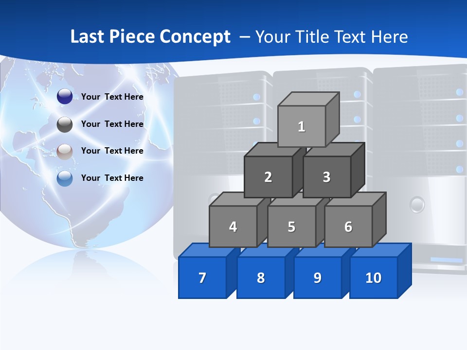 Database America Worldwide PowerPoint Template