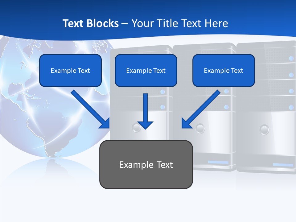 Database America Worldwide PowerPoint Template