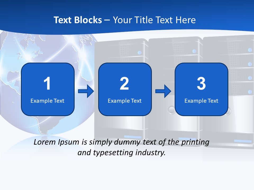 Database America Worldwide PowerPoint Template
