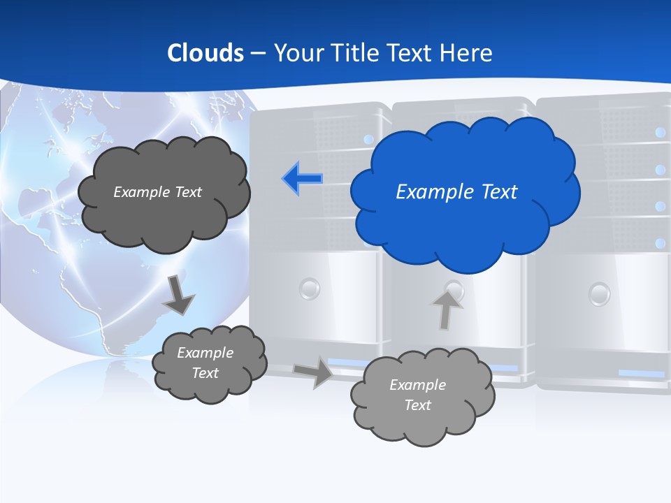 Database America Worldwide PowerPoint Template