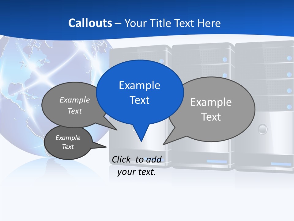 Database America Worldwide PowerPoint Template