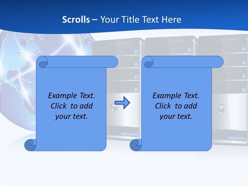 Database America Worldwide PowerPoint Template